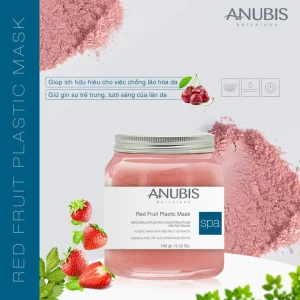 I Am Beauty - Red Fuit Plastic Mask