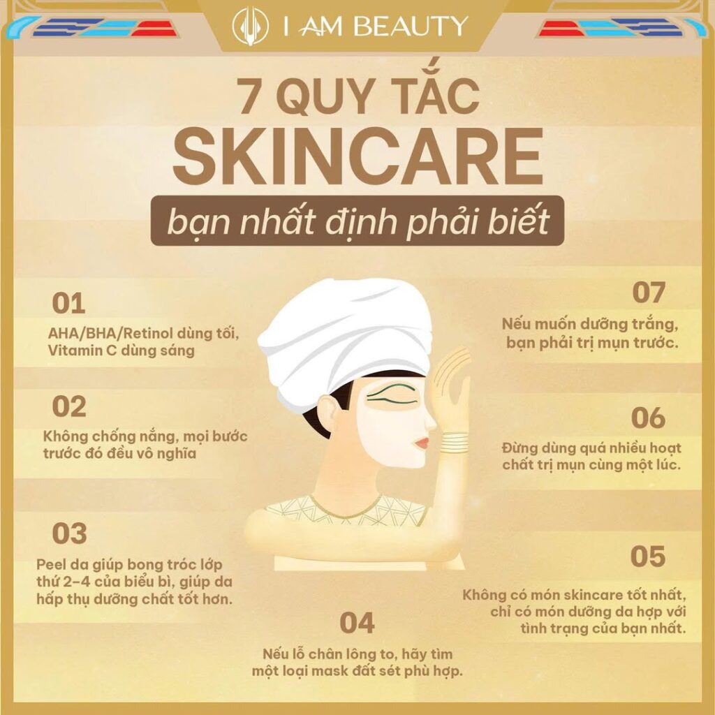 7 QUY TẮC SKINCARE BẠN NHẤT ĐỊNH PHẢI BIẾT